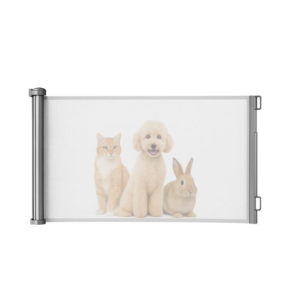 Sikkerhetsgrind / Hundegrind / Rullegardin-grind – 85x157cm - 1-Pack