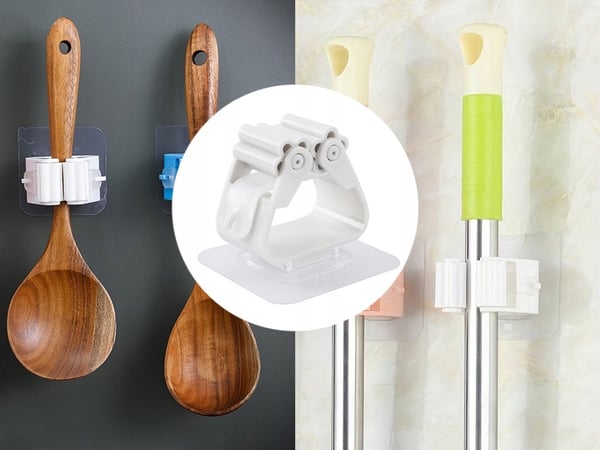 Redskabsholder - Vægmonteret holder til kost - 2-Pack
