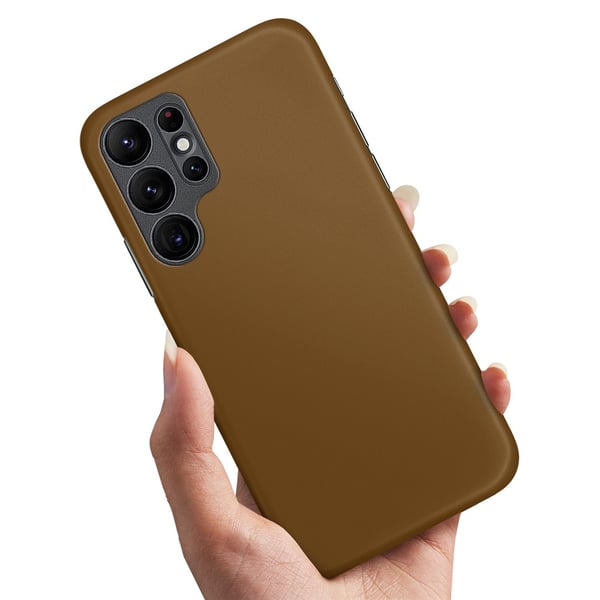 Deksel / Mobildeksel til Samsung Galaxy S24 Ultra - Brun