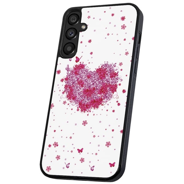 Samsung Galaxy S23 FE - Deksel/Mobildeksel Blomsterhjerte