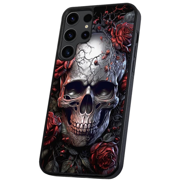 Samsung Galaxy S24 Ultra - Deksel/Mobildeksel Skull Roses