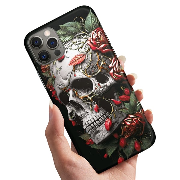 Cover / Mobilcover til iPhone 14 Pro - Skull Roses