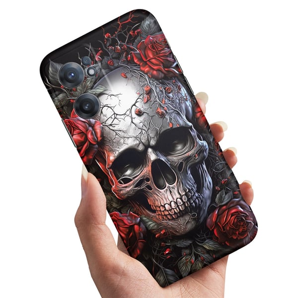 Deksel / Mobildeksel til OnePlus Nord CE 2 5G - Skull Roses