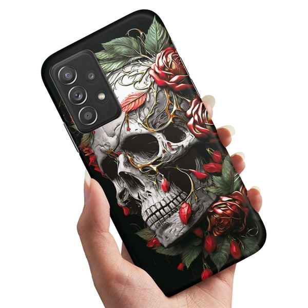 Cover / Mobilcover til Samsung Galaxy A13 4G - Skull Roses