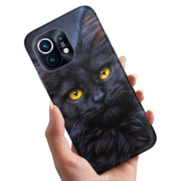 Deksel / Mobildeksel til Xiaomi Mi 11 - Svart Katt