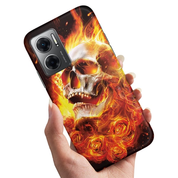 Deksel / Mobildeksel til Xiaomi Redmi 10 5G - Burning Skull