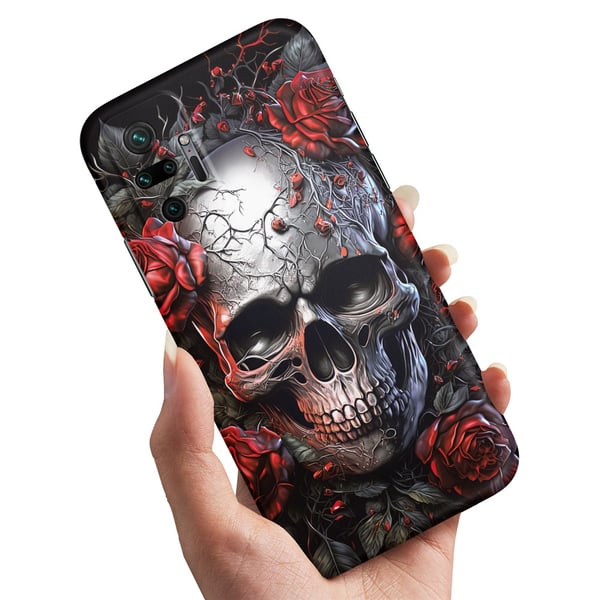 Cover / Mobilcover til Xiaomi Redmi Note 10 Pro - Skull Roses