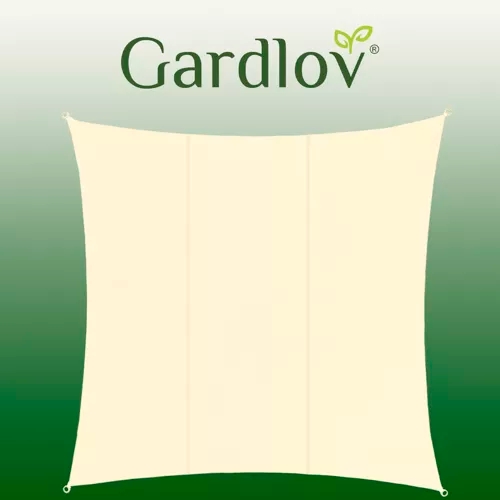 Solseil med UV-Beskyttelse til Uteplass – 3,6x3,6 m - Beige