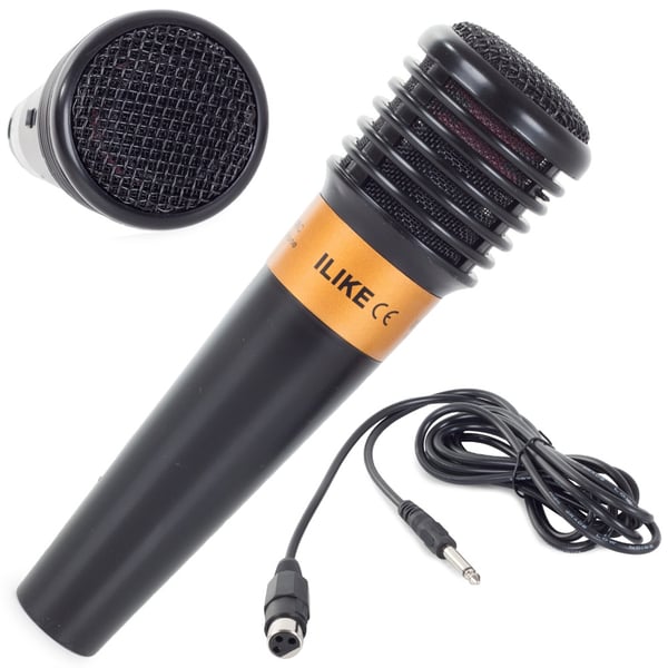 Dynamisk karaokemikrofon med kabel