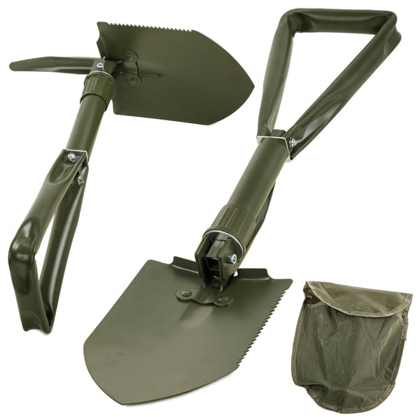 3-i-1 Sammenleggbar Spade/Hakke/Sag – Camping