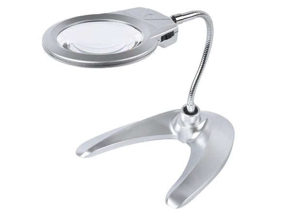 Forstørrelsesglass LED med stativ