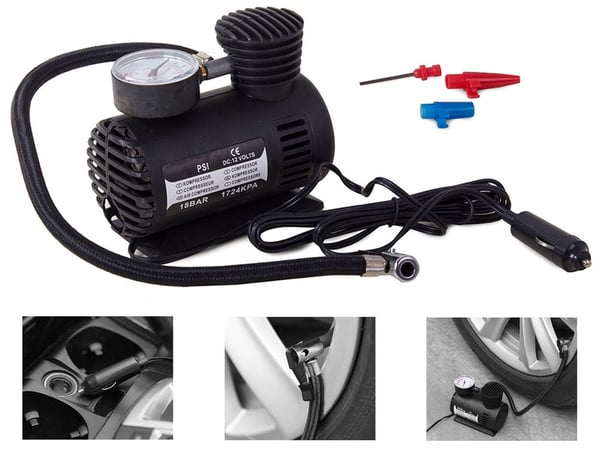12v Luftpumpe / Pumpe / Luftkompressor - 300 PSI - Til bilen