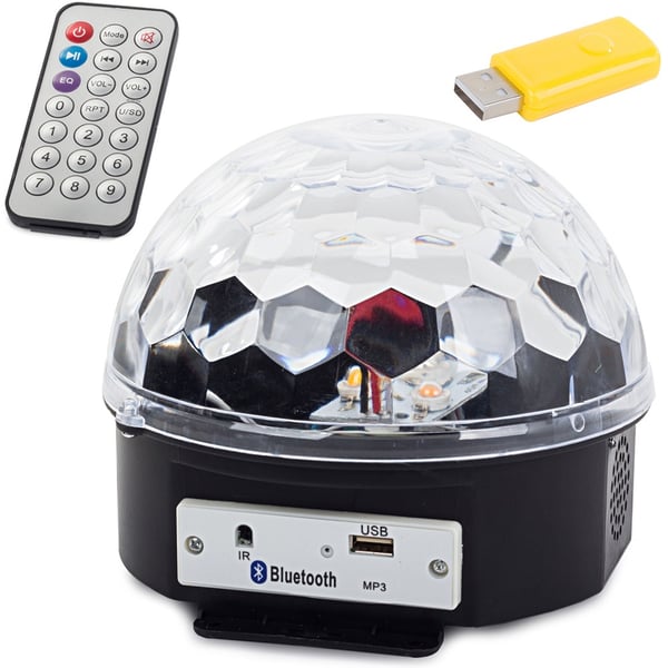 Disco LED-lampe - Projektor - Bluetooth & Højttaler