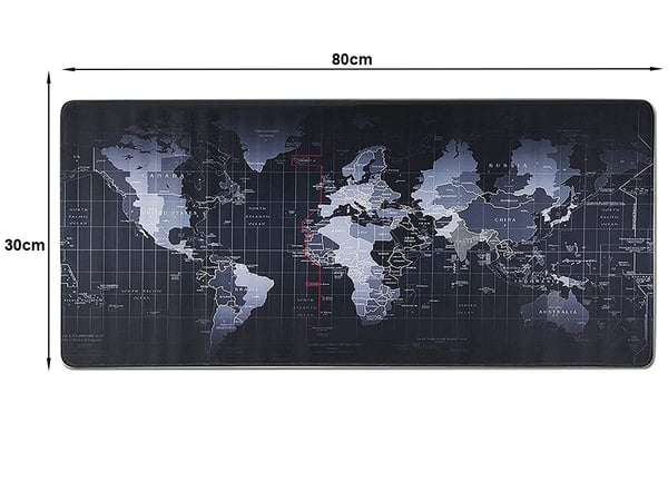 Hiirimatto Maailmankartta - 80x30 cm - Pelaaminen