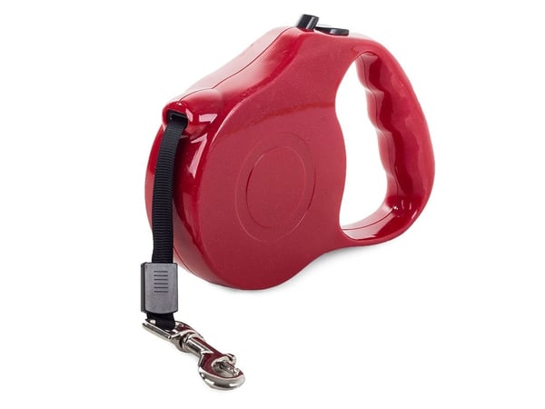 Rullkoppel / Koiran talutushihna - 5m - 15kg - Punainen