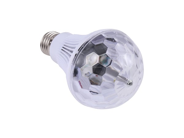 RGB LED-lampa E27 sockel - Roterande discolampa - Disco