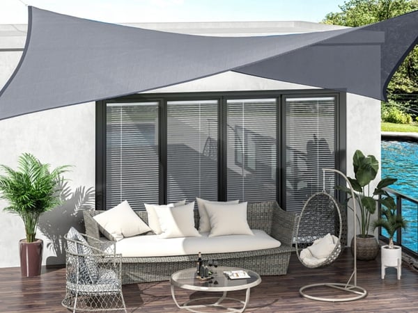Solseil / Seilduk - Vanntett - 4x3 m