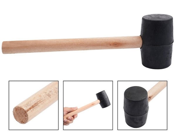 Gummihammer - Hammer med myk slagflate