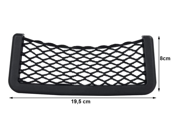Netlomme / Opbevaringslomme til bil - 19,5x8cm