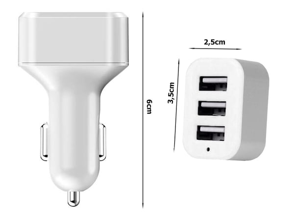 Biladapter / USB adapter till bilen - 12-24V