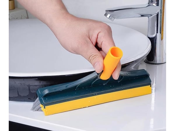 Fogborste / Kakelborste med Gummiskrapa - 1m
