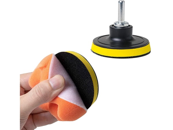 Sæt med polersvampe til boremaskine 80mm