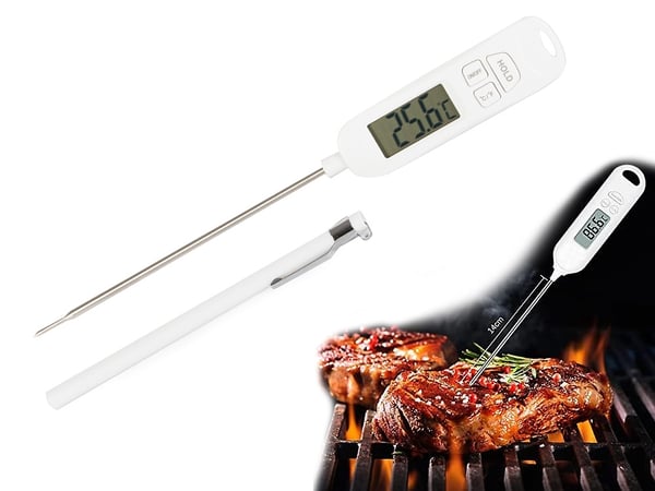LCD digitalt køkkentermometer vinkødsonde