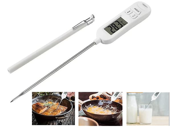 LCD digitalt køkkentermometer vinkødsonde