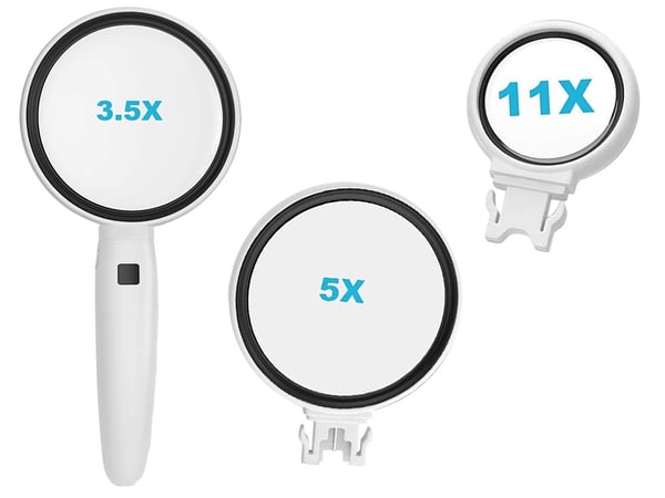 Suurennuslasi 2x LED-valaistuksella