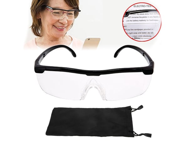 Forstørrelsesbriller stor vision 160% zoom