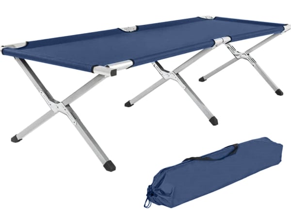 Hopfällbar Campingsäng - 110kg - DarkBlue