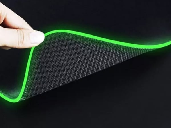 Gaming Musematte med RGB LED-lys - 80x30cm – Havbølger