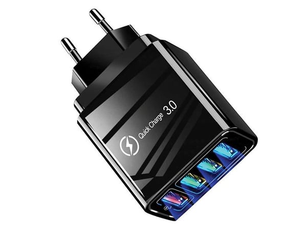 4x Mobillader / Oplader - USB Væglader - Hurtiglader
