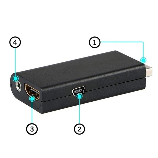 HDMI-adapter kompatibel med PS2 for HDTV