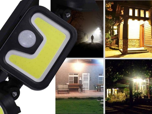 Solcellelampe til Have - Solpanel & Bevægelsessensor