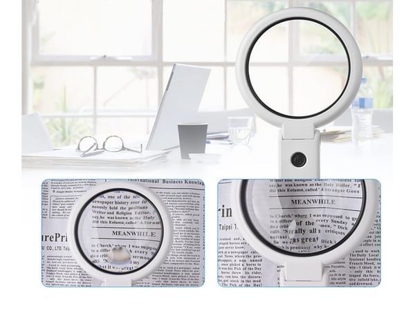 Forstørrelsesglass LED med stativ