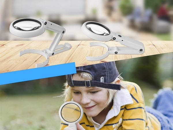 Forstørrelsesglass LED med stativ