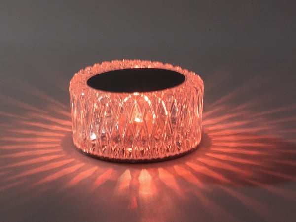 Fjernstyrt LED-lampe - Krystall Bordlampe – RGB