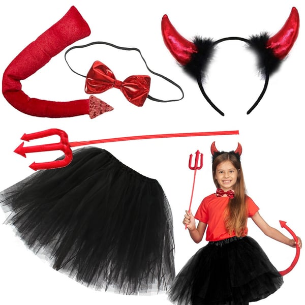 Paholainen / Demoni - Halloween-setti lapsille