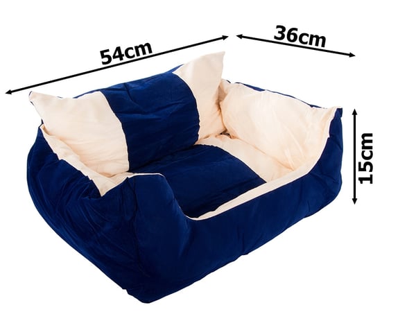 Hundeseng katt myk sofa s stor lekegrind