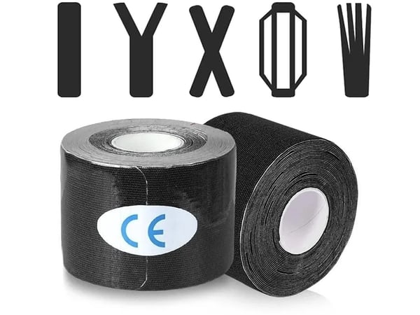 5m x 50mm Kinesiologitape / Kinesio - Rehab-tape - Black