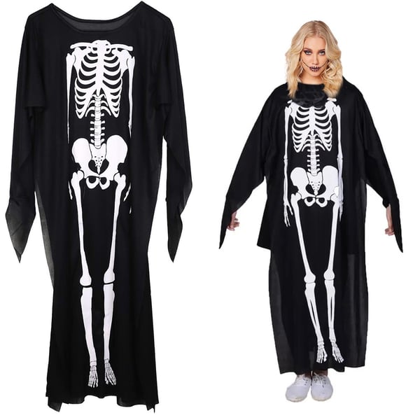 Skjelettdrakt / Skjelett Kostyme - Halloween