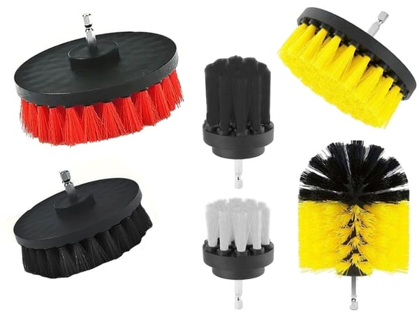 Poleringssvamp & Børstesett - Rengjør & polerer