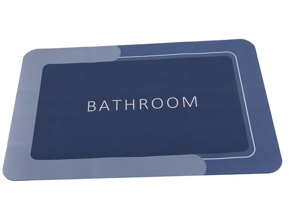 Badrumsmatta / Snabbtork & Halkfri - 58x38cm - Rektangulär