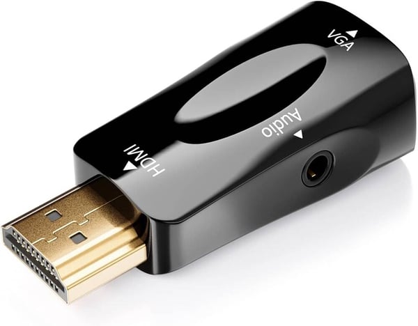 HDMI til VGA Adapter med 3.5mm AUX