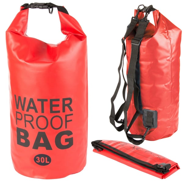 Vanntett pose / Vannpose - Vannlagring - 30 liter - Rød