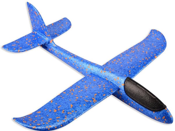 Kastflygplan - 36 cm - Blue