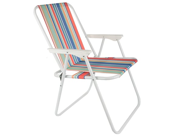 Strandstol / Solstol - Stol til Strand - Sammenklappelig - MultiColor