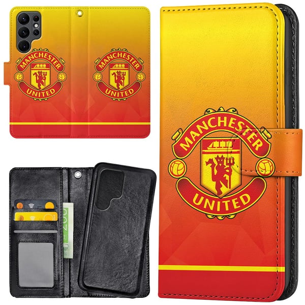 Samsung Galaxy S24 Ultra - Lommebok Deksel Manchester United Samsung Galaxy S24 Ultra - Lommebok Deksel Manchester United