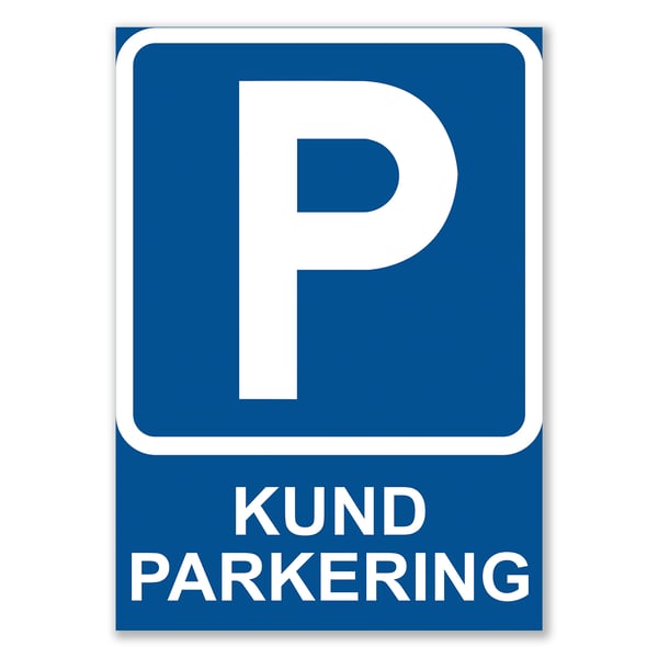 Parkeringskilt / Advarselsskilt Parkeringsområde / Trafikkskilt